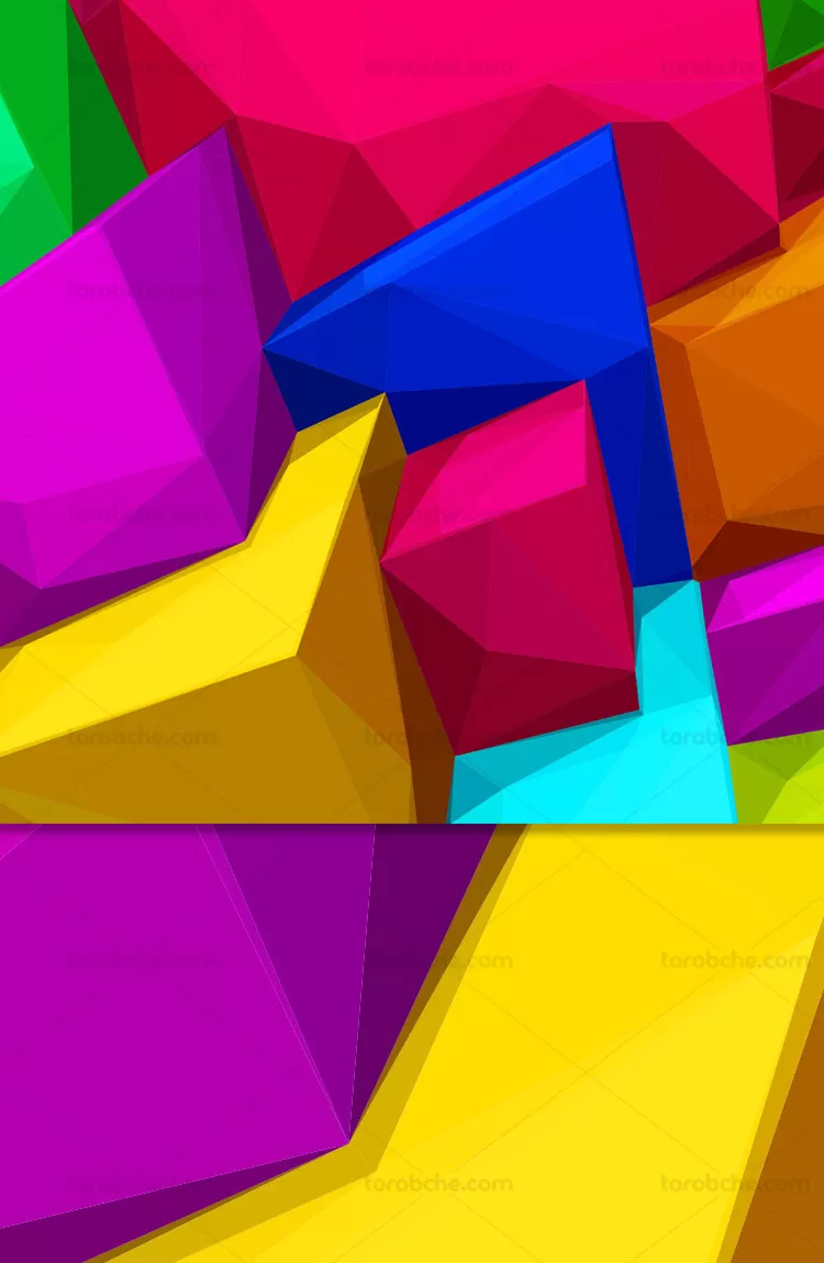 طرح پس زمینه سه بعدی انتزاعی | گرافیک با طعم تربچه