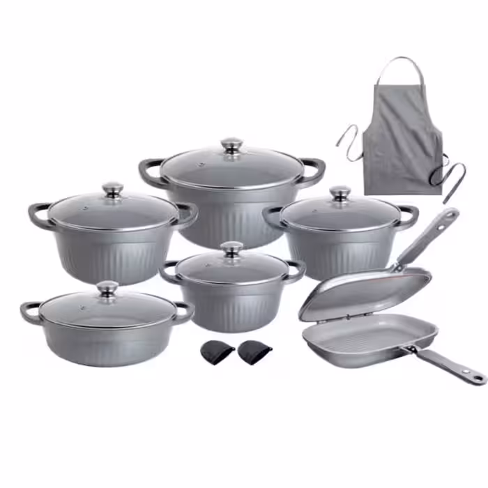 سرویس قابلمه 15 پارچه ام جی اس طرح جرمنی ماربلD