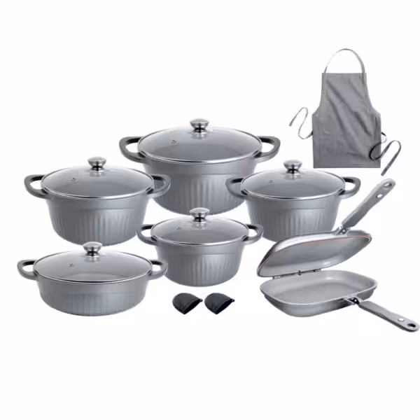 سرویس قابلمه 15 پارچه ام جی اس طرح جرمنی ماربلD