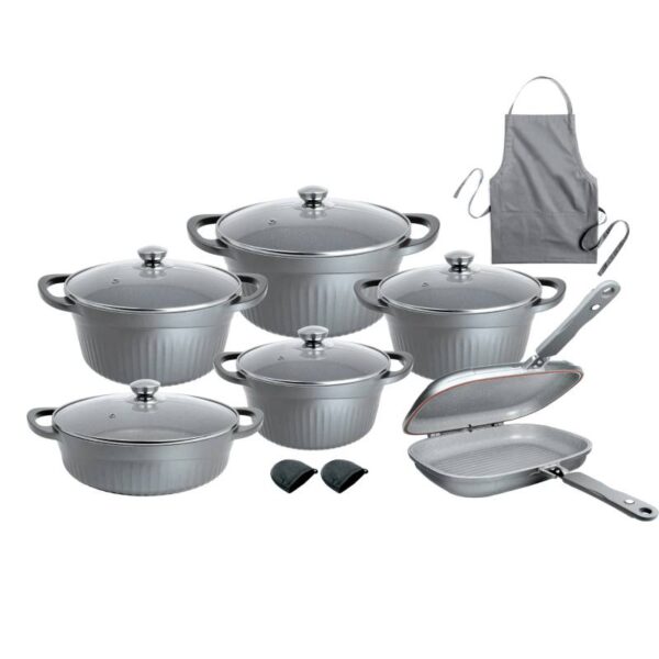 سرویس قابلمه 15 پارچه ام جی اس طرح جرمنی ماربلD