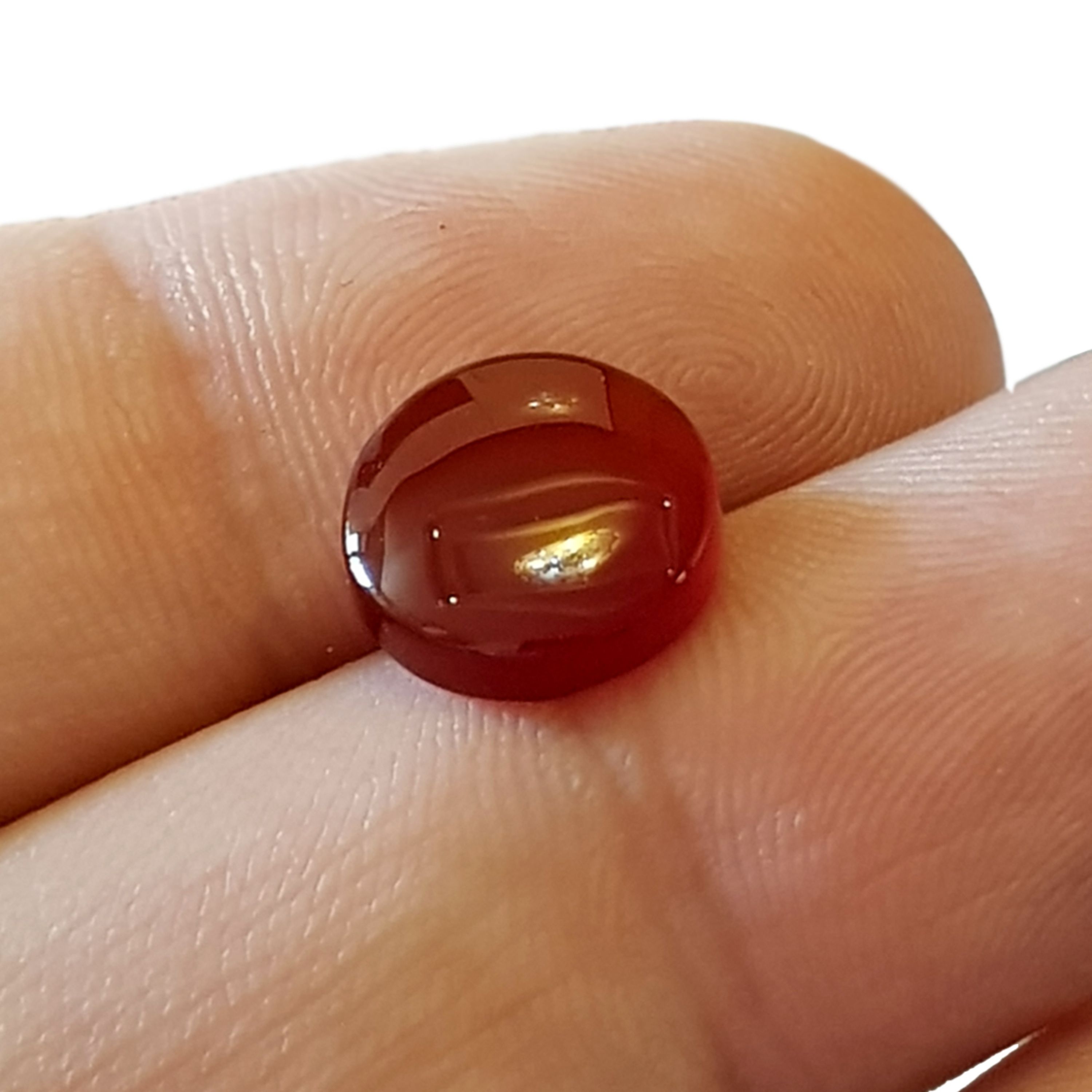 عقیق سرخ  اصل و معدنی یمن و تراش گرد سطح تخت 950