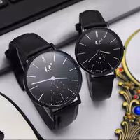 ساعت مچی ست زنانه و مردانه لی کانر- اورجینال بندحصیری تک موتور مدل LC04122