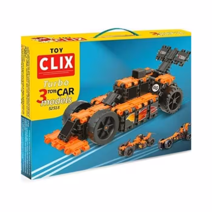 ساختنی کلیکس 3 مدل ماشین 104 تکه  CLIX

