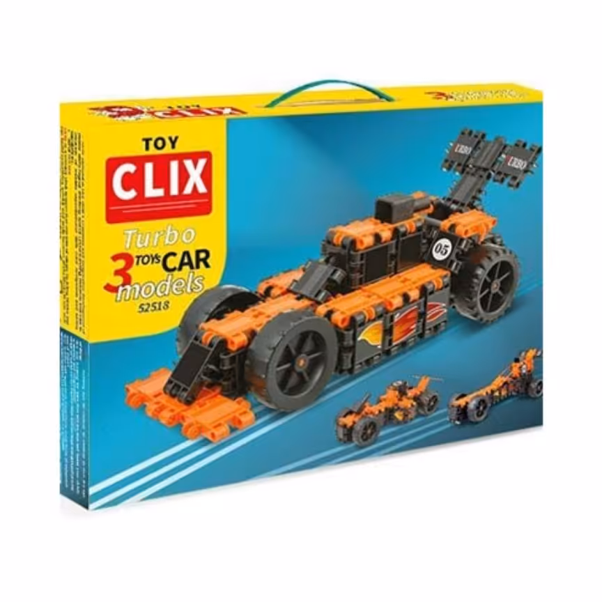 ساختنی کلیکس 3 مدل ماشین 104 تکه  CLIX

