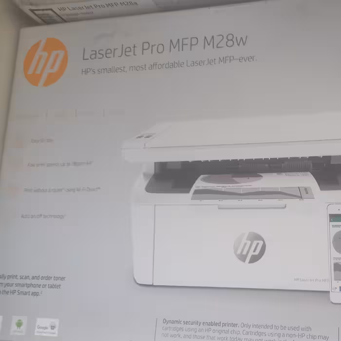 پرینتر28wرنگ سفید3کاره لیزری همراه با گارانتی هپکن قابلیت اتصال به وای فای 