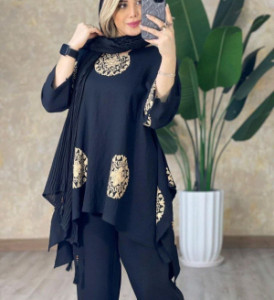 مانتو اسپرت زنانه ابروبادی آذرخش مدل خامه دوزی شده