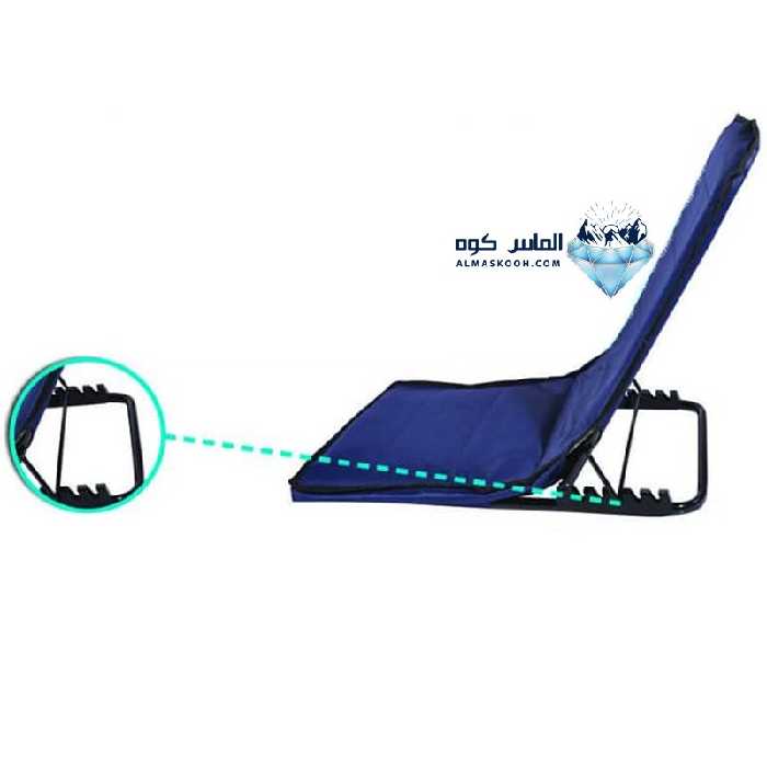 صندلی مسافرتی ساحلی تاشو راحت نشین رنگ سرمه ای