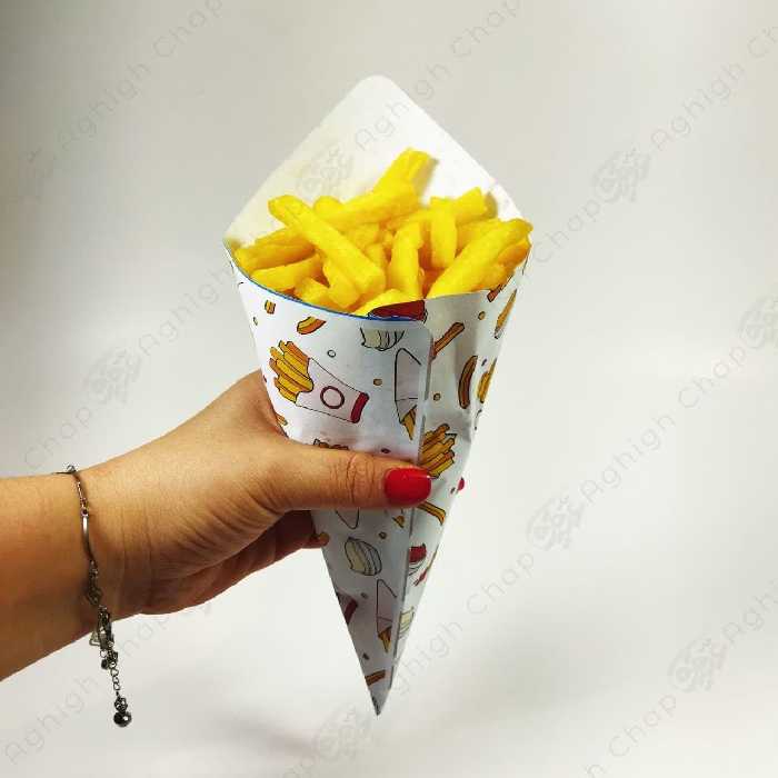 قیف سیب زمینی کاغذ تحریر سایز 20 بسته های 200 عددی