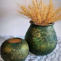 کوزه سفالی پتینه