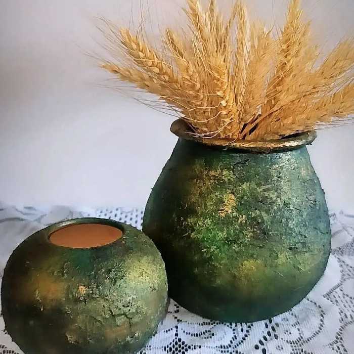 کوزه سفالی پتینه