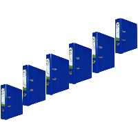 زونکنA4 سلفونی لبه فلزی تیگل دار سرمه ای( بسته 6 عددی)