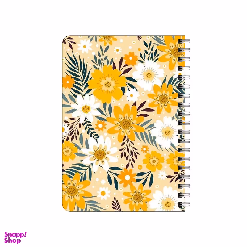 دفترچه یادداشت بامبیلیپ مدل چوبی طرح بک گراند گل گلی کد 4129646