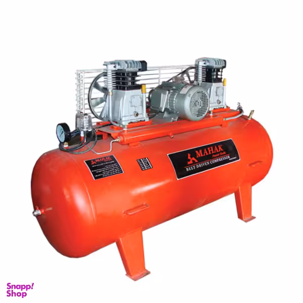 کمپرسور باد دو سیلندر سه فاز محک (Mahak) مدل AP-601 حجم 500 لیتر