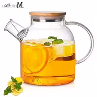 قوری پیرکس درب بامبو