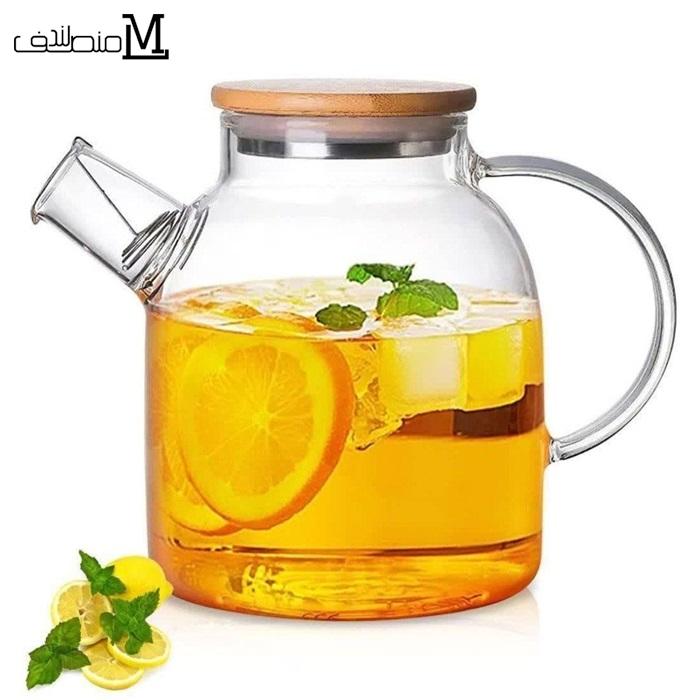 قوری پیرکس درب بامبو