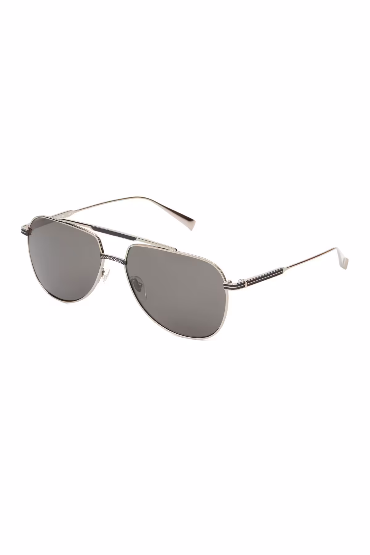 عینک آفتابی نقره‌ای مردانه HM 1638 C4 Drop Smail Sunglasss Surn Hermossa