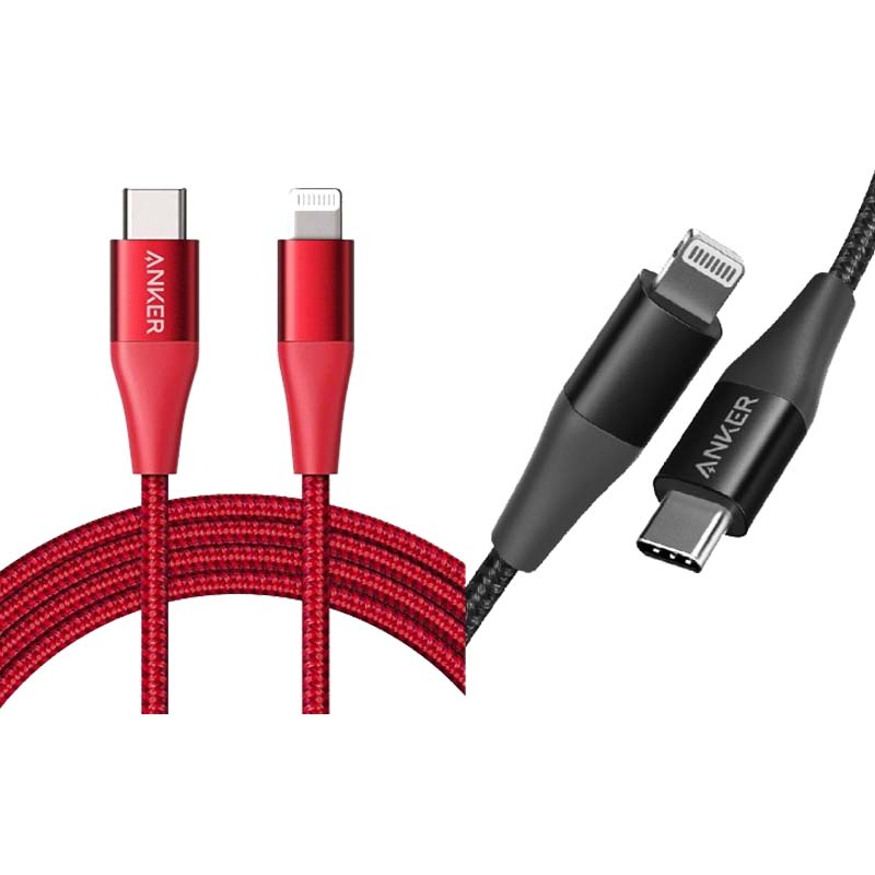 کابل تبدیل USB-C به لایتنینگ انکر مدل A8652 طول 0.9 متر-ایسل