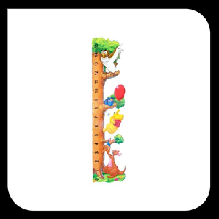 خط کش چوبی فانتزی طرح وینی پو