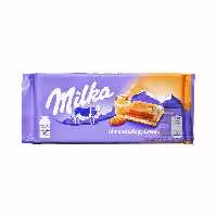 شکلات شیری با کرم کریسپی بادام 90 گرم میلکا - Milka