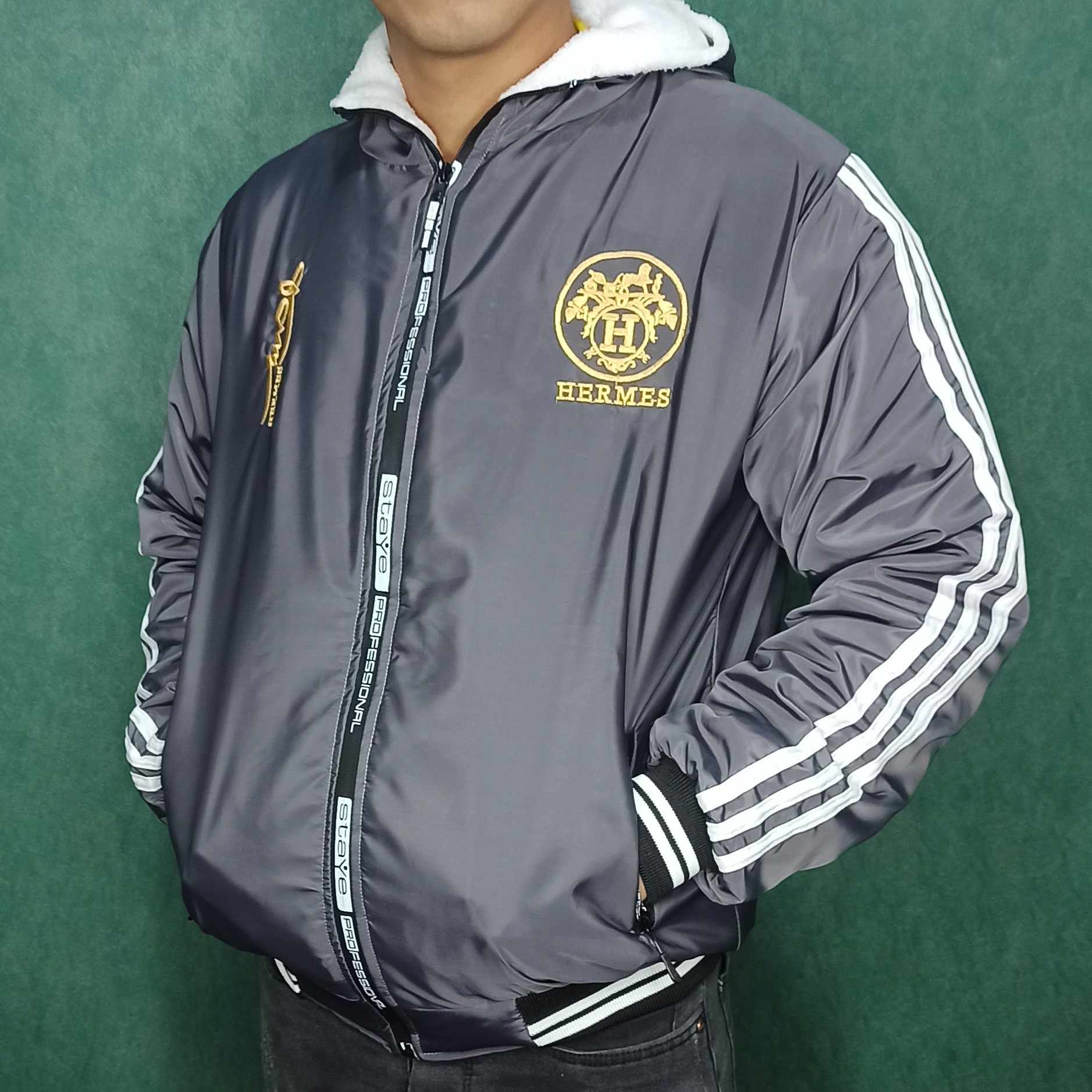 بادگیر مردانه شمعی داخل  خز برّه ای