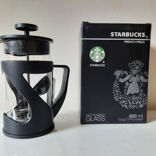 فرنچ پرس استارباکس مدل با گنجایش 600 میلی لیتر دمنوش ساز قهوه ساز فرانسه ساز 