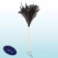 3 عدد گردگیر چوب پر شتر مرغ