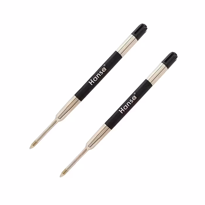 ید خودکار هانزا Hansa مشکی ساخت swiss به همراه روان نویس parker