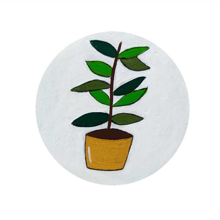 مگنت سفالی طرح گلدان کدSD2-2032