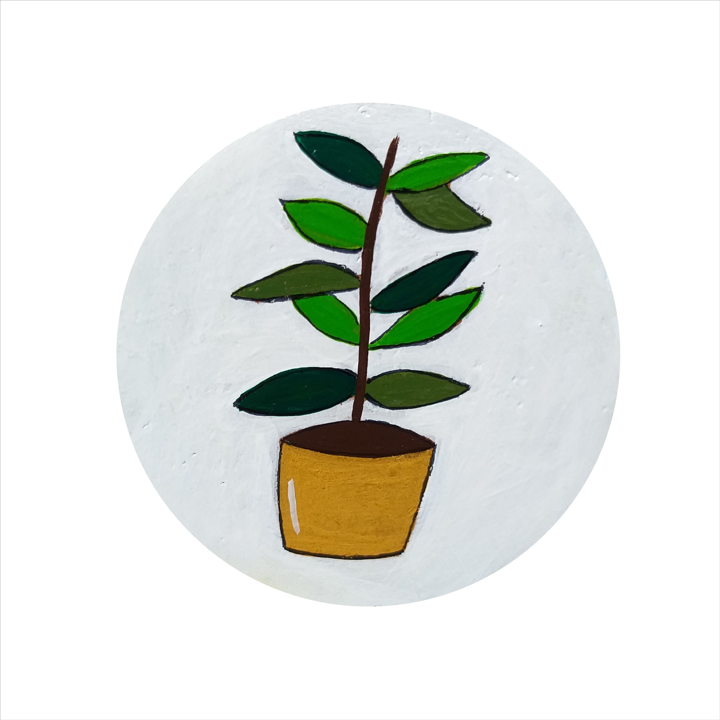 مگنت سفالی طرح گلدان کدSD2-2032