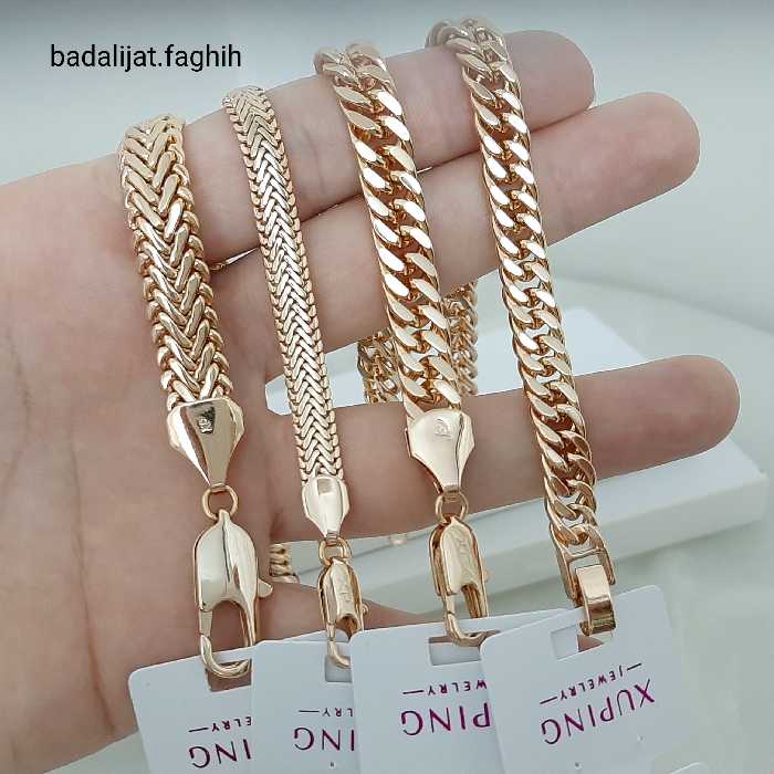 دستبند کارتیر برند ژوپینگ در 4 طرح فوق العاده شیک آبکاری طلا شده و کاملا رنگ ثابت 