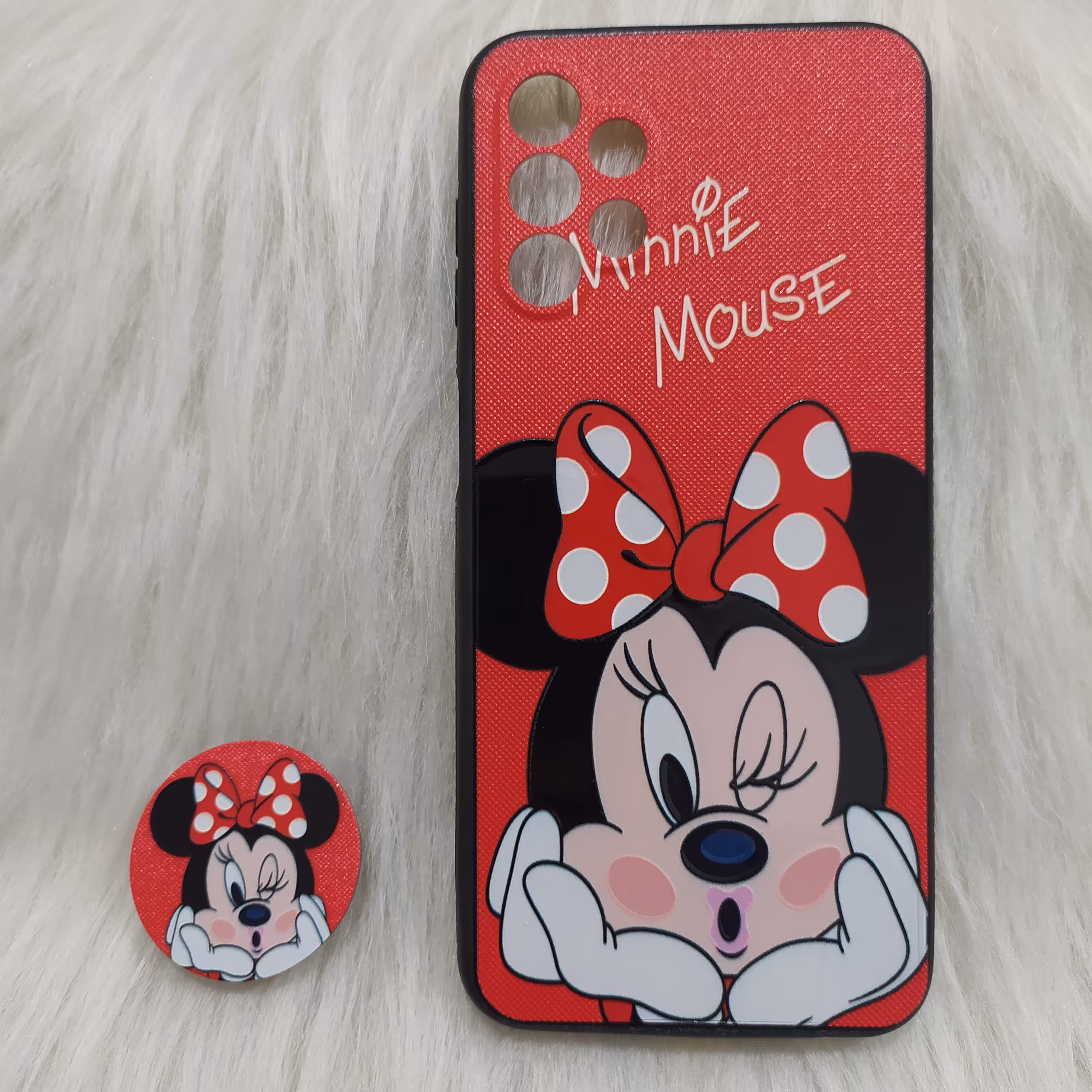 گارد سامسونگ A13 طرح دار مینی موس  پاپ سوکت دار