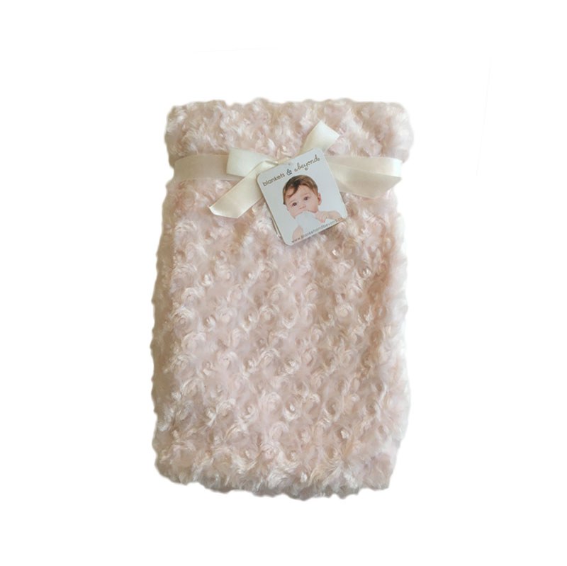 پتو نوزادی دخترانه صورتی مدل BLANKETS