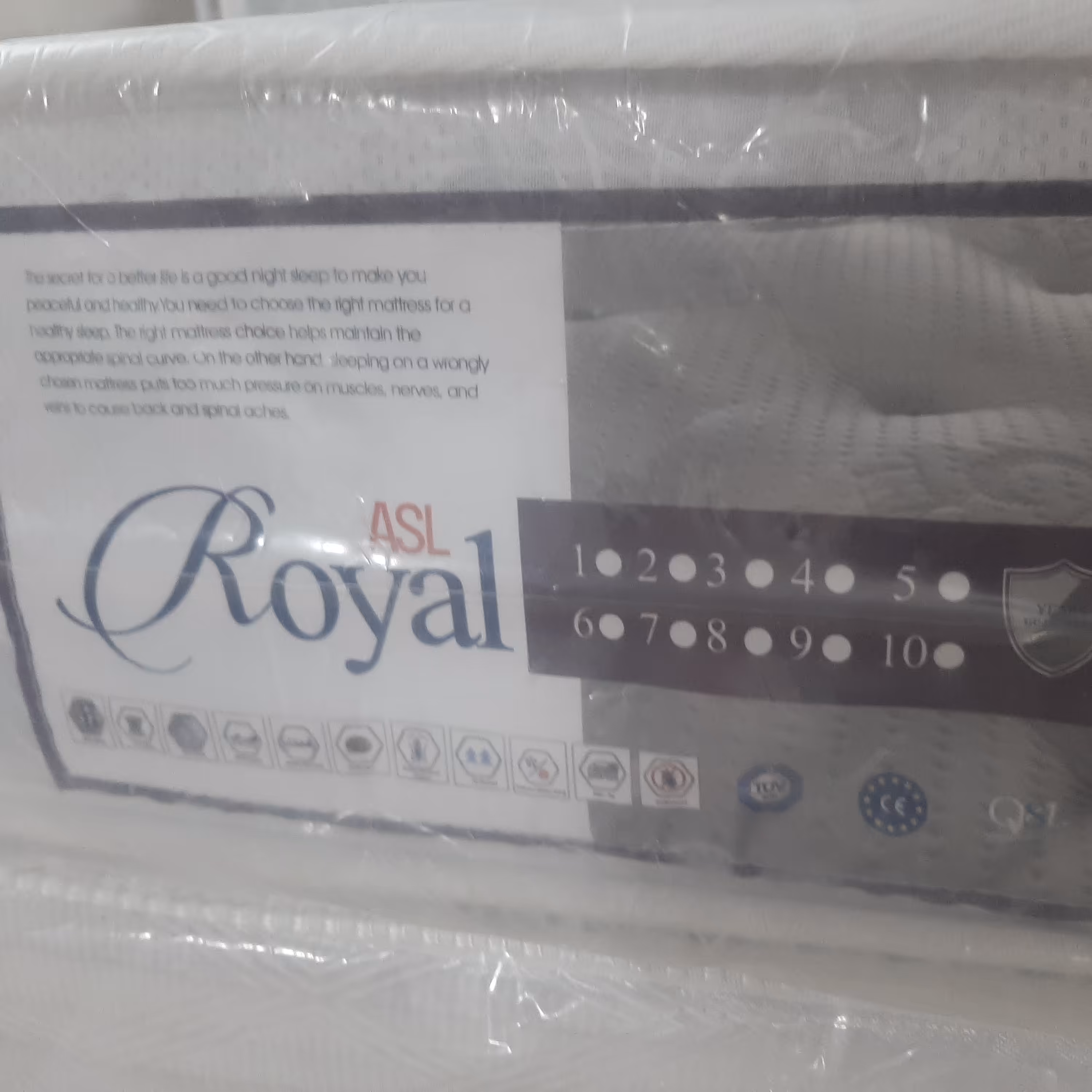 تشک رویال مدل سوپر فنری تک نفره با گارانتی 2 ساله  