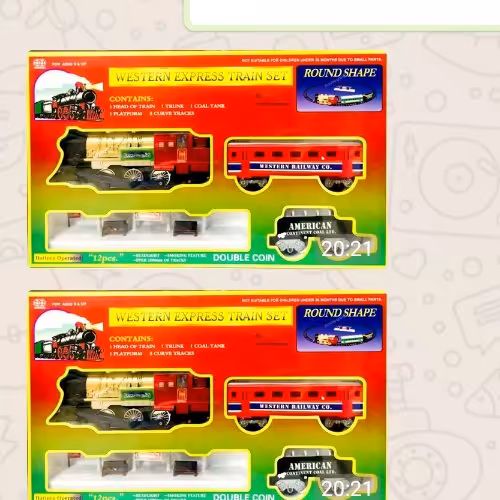 قطار سبز با ایستگاه بزرگ  قطار اسباب بازی سبز  قطار باتری خور