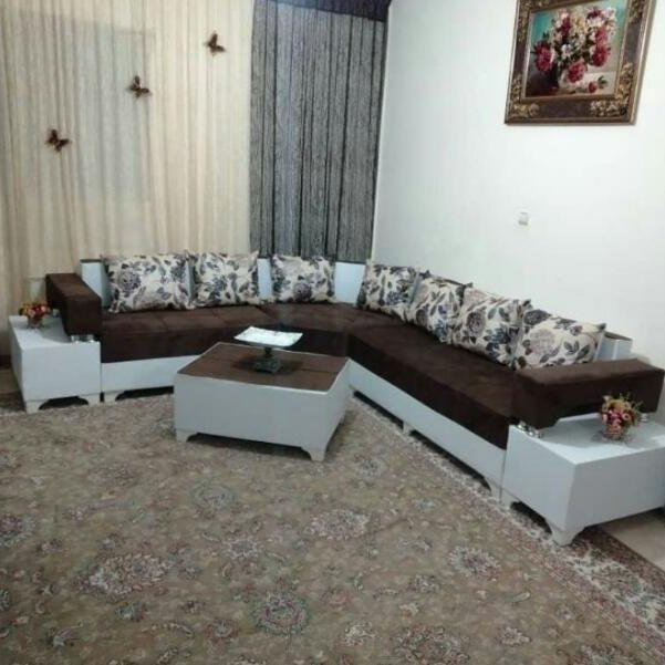 مبل ال با چیدمان زیبا وکمجا