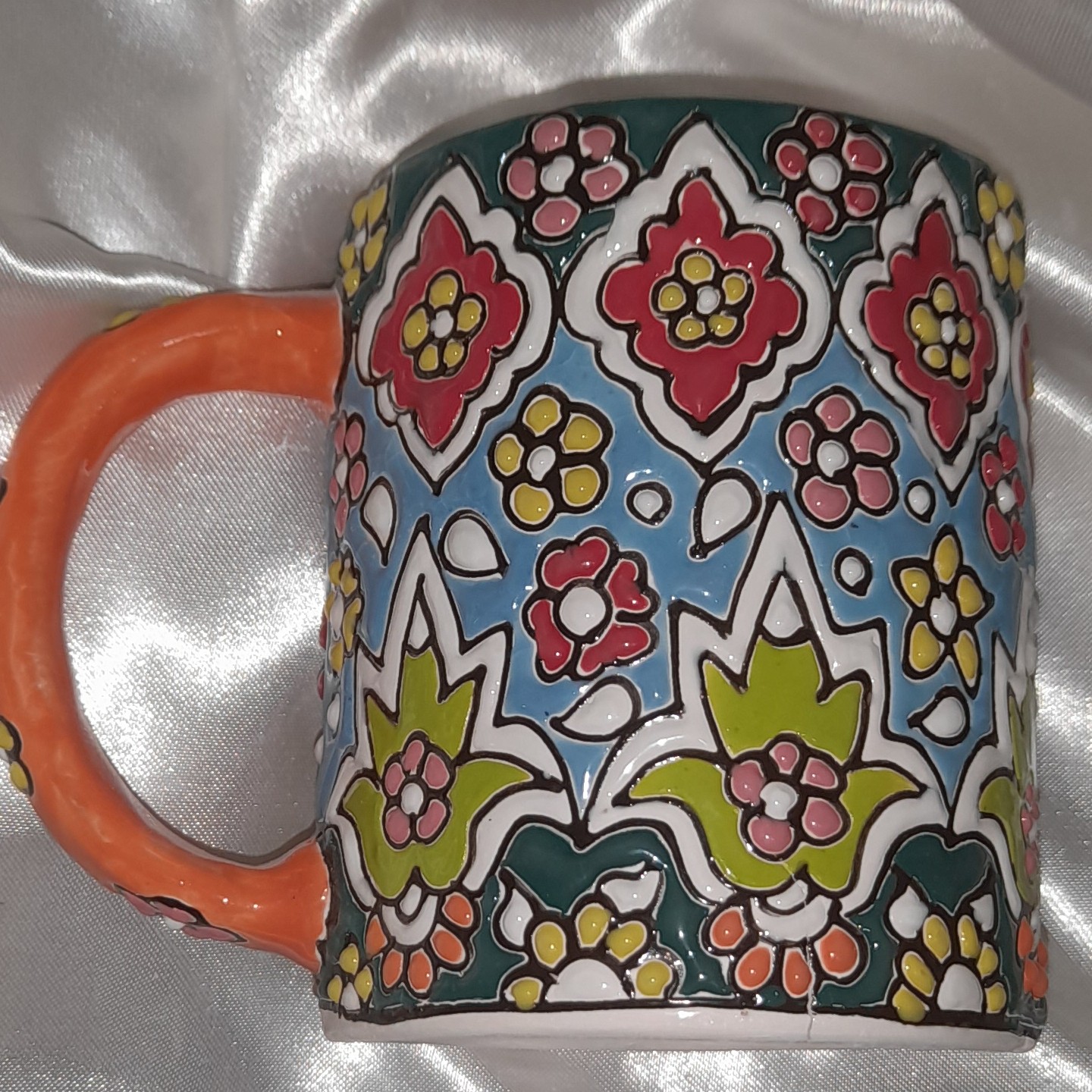 لیوان یا ماگ میناکاری جنس سرامیک 