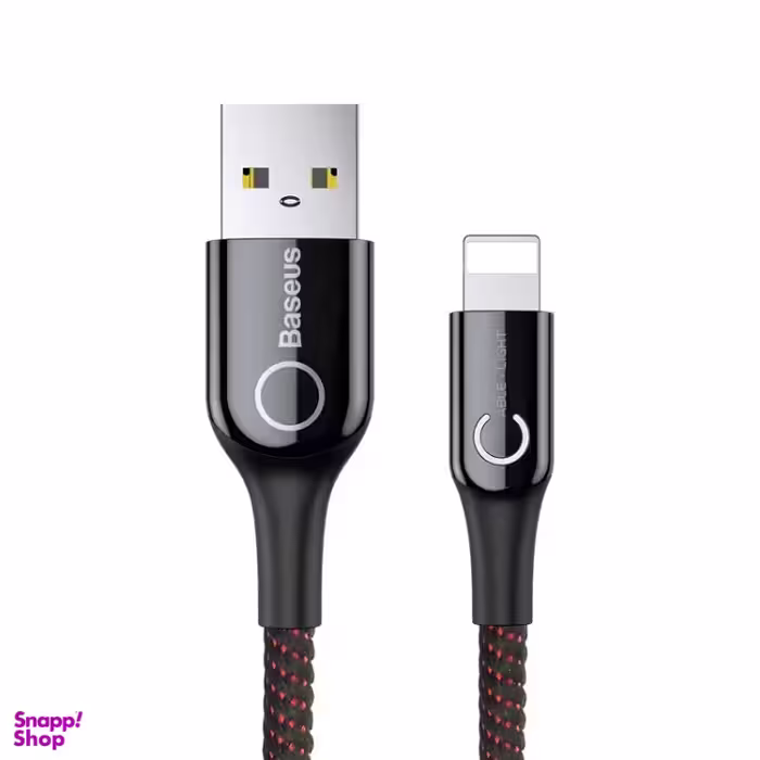 کابل دیتا USB به Lightning باسئوس مدل Power-Off طول 1 متر