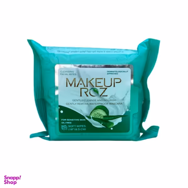 دستمال مرطوب پاک کننده آرایش میکاپ رز (Makeup Rose) مدل A2 بسته 25 عددی