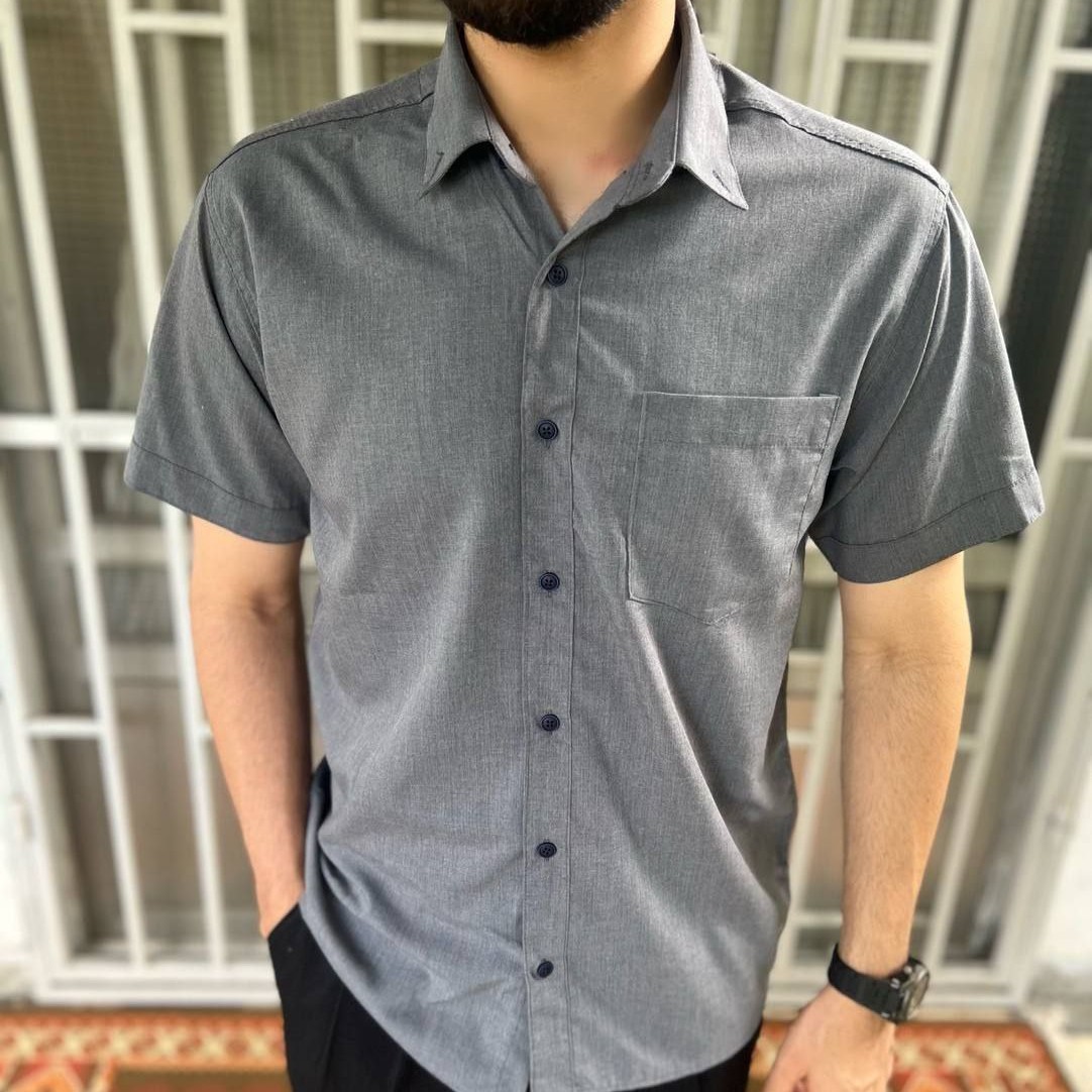 پیراهن آستین کوتاه پارچه نخ پنبه وارداتی