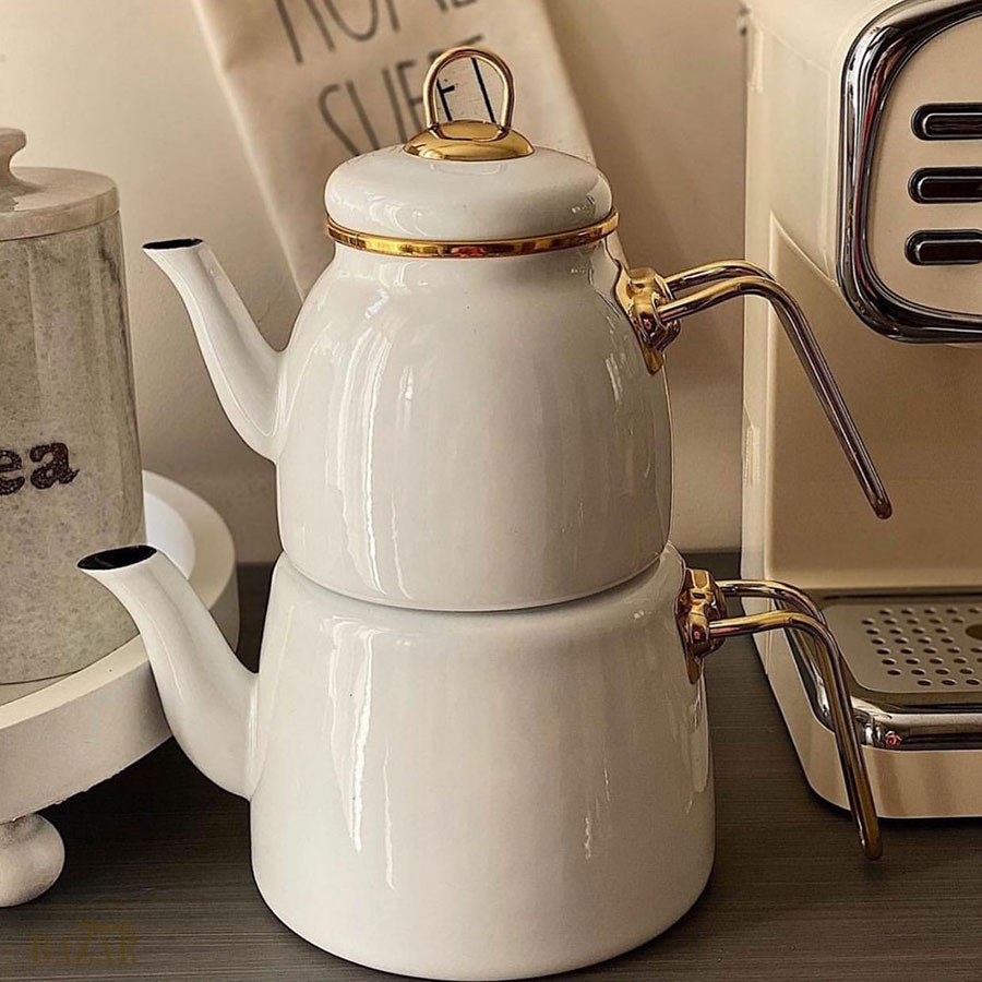 کتری قوری لعابی کرم پاچی اصل ترک ساخت ترکیه ارسال رایگان