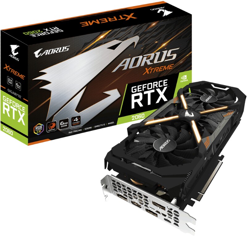 کارت گرافیک گیگابایت مدل AORUS GeForce RTX 2060 XTREME با حافظه 6 گیگابایت