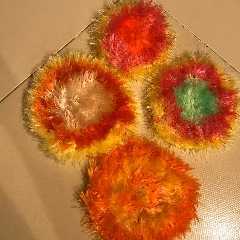 اسکاچ بافتنی با رنگ های متوع و زیبا - اسکاچ - اسکاچ بافتنی - کاموا - کاموا یموش