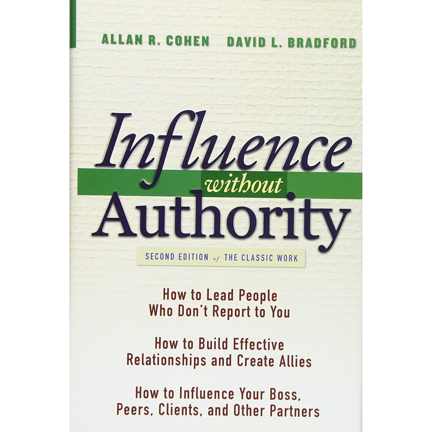 کتاب زبان اصلی Influence Without Authority nd Edition انتشارات Wiley