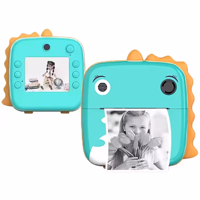 دوربین عکاسی چاپ فوری کودک طرح دایناسور کد 004917