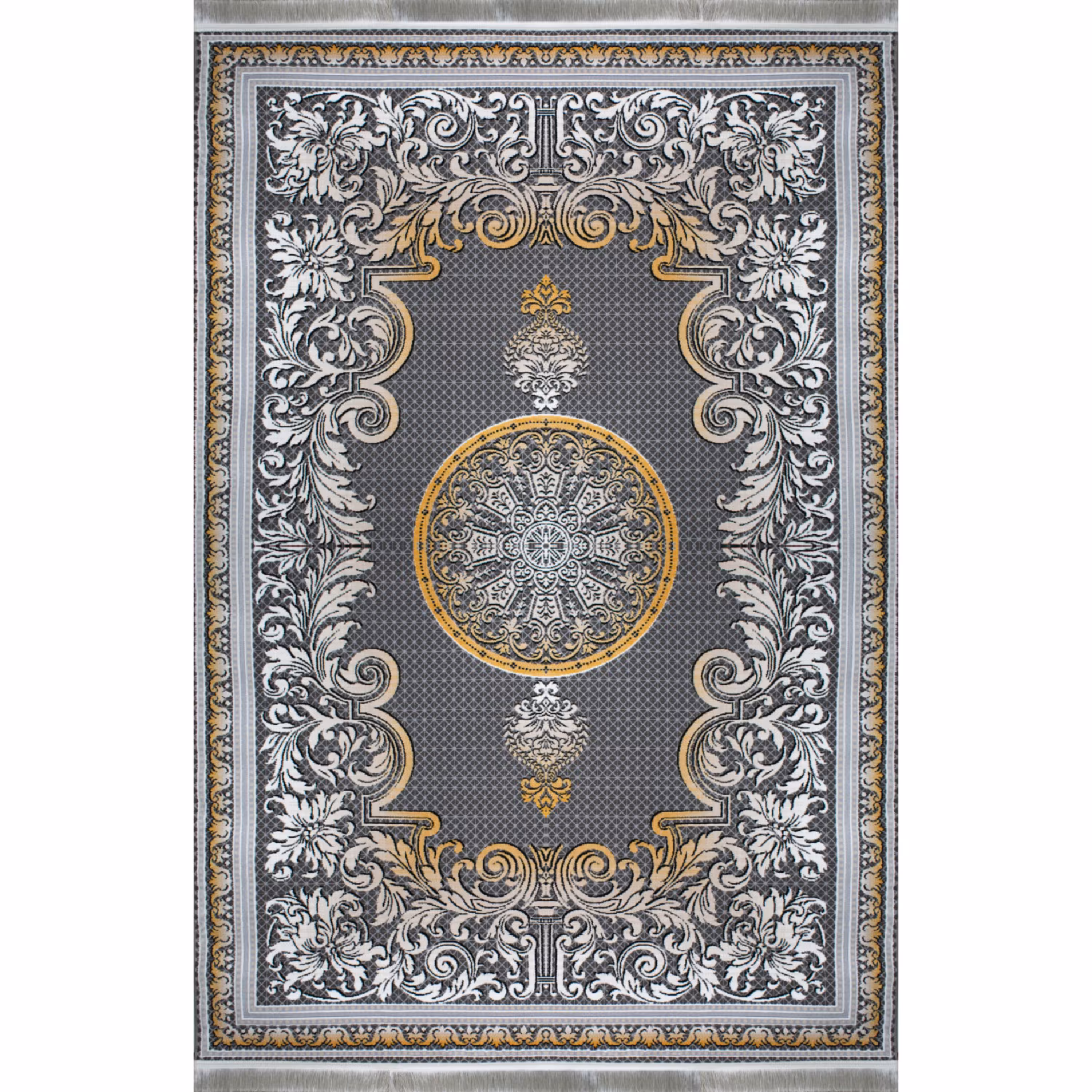 فرش ماشینی افرند طرح پتینه 500 شانه کد 6618 (شش متری)