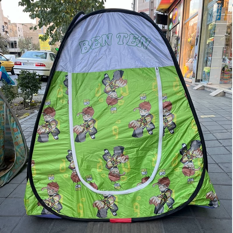 چادر بازی کودک مدل فنری طرح بن تن سایز 2 نفره با پنجره زیپی مناسب هدیه و کادو و سیسمونی23 | amazonchi