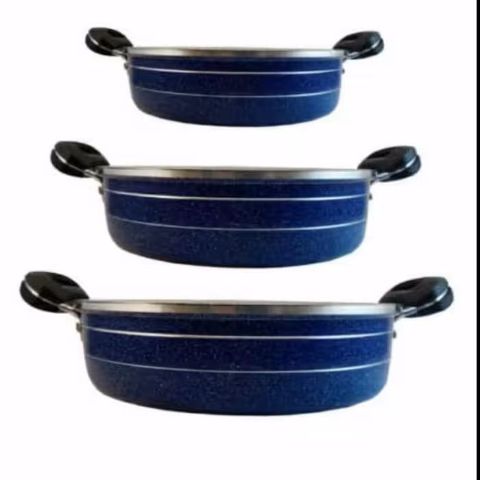 سرویس سه تابه دودسته گرانیتی طرح چدن (فریال)