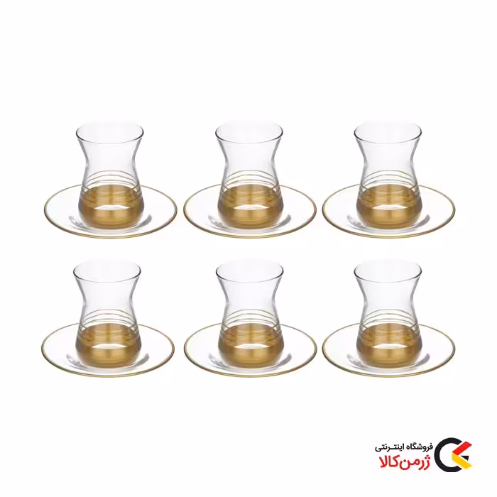 استکان نعلبکی 6 نفره لوکس از برند انگلیش هوم ترک | فروشگاه ژرمن کالا