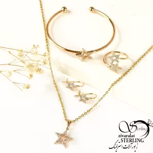 نیمست طرح ستاره برند ژوپینگ نگین دار کد 7824