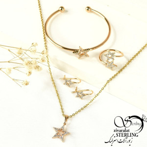 نیمست طرح ستاره برند ژوپینگ نگین دار کد 7824